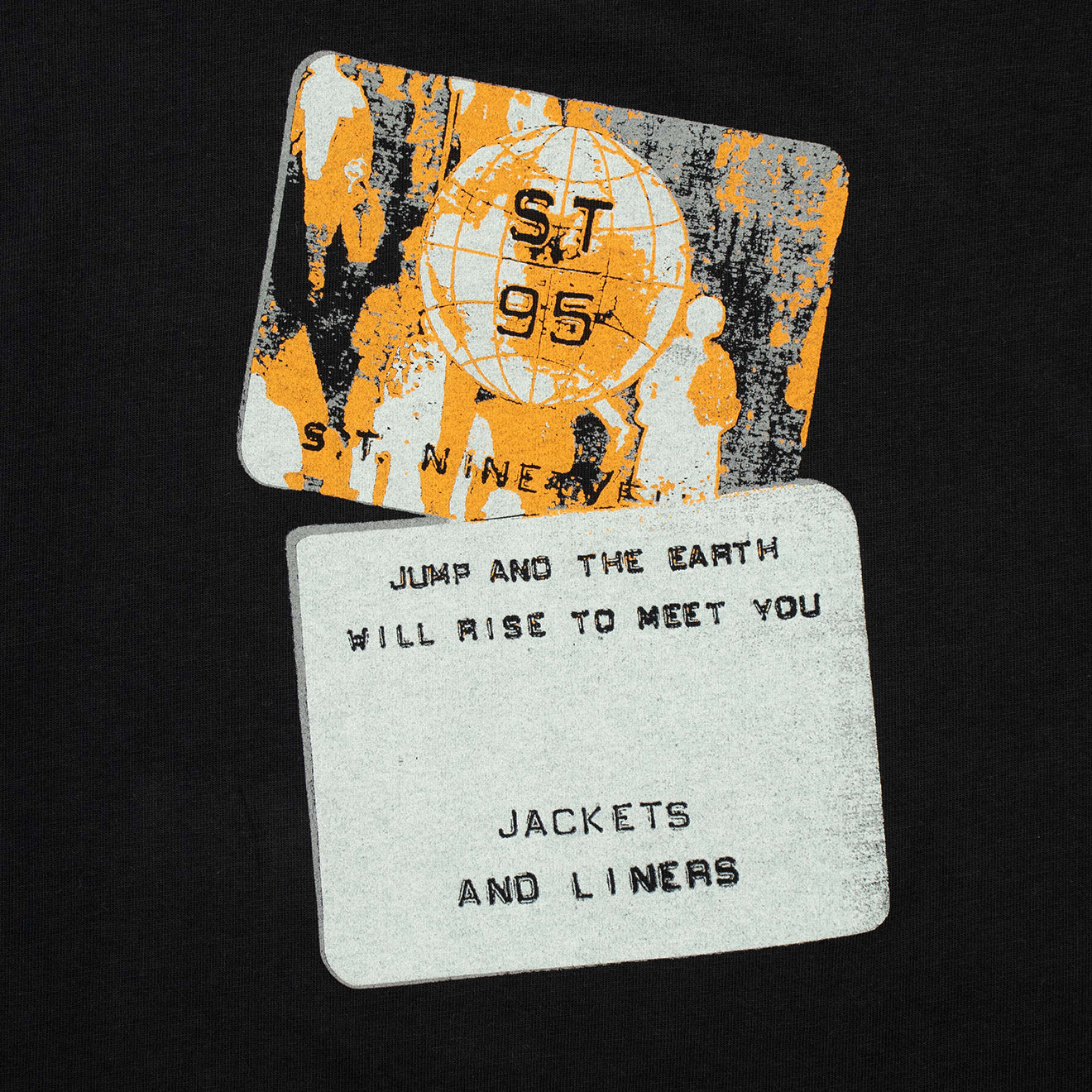 ST95 SS Etichetta Tee Black - Parasol Store