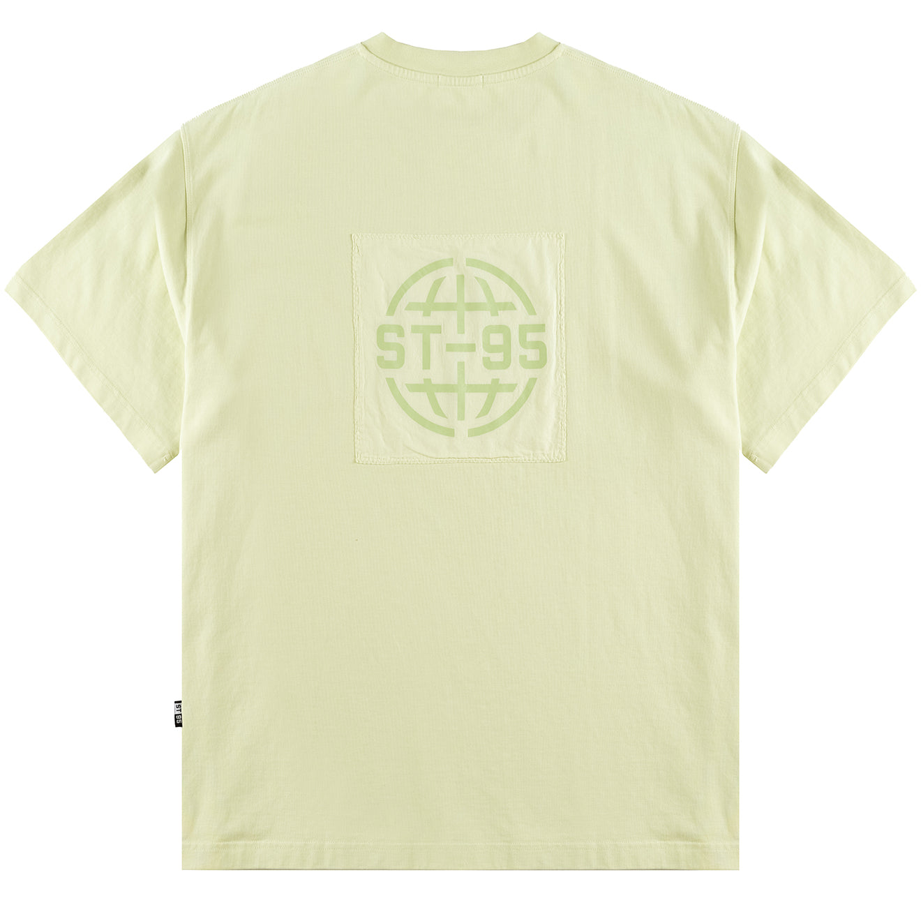 ST95 Urano Patch Oversized SS T-shirt Pale Green - Parasol Store