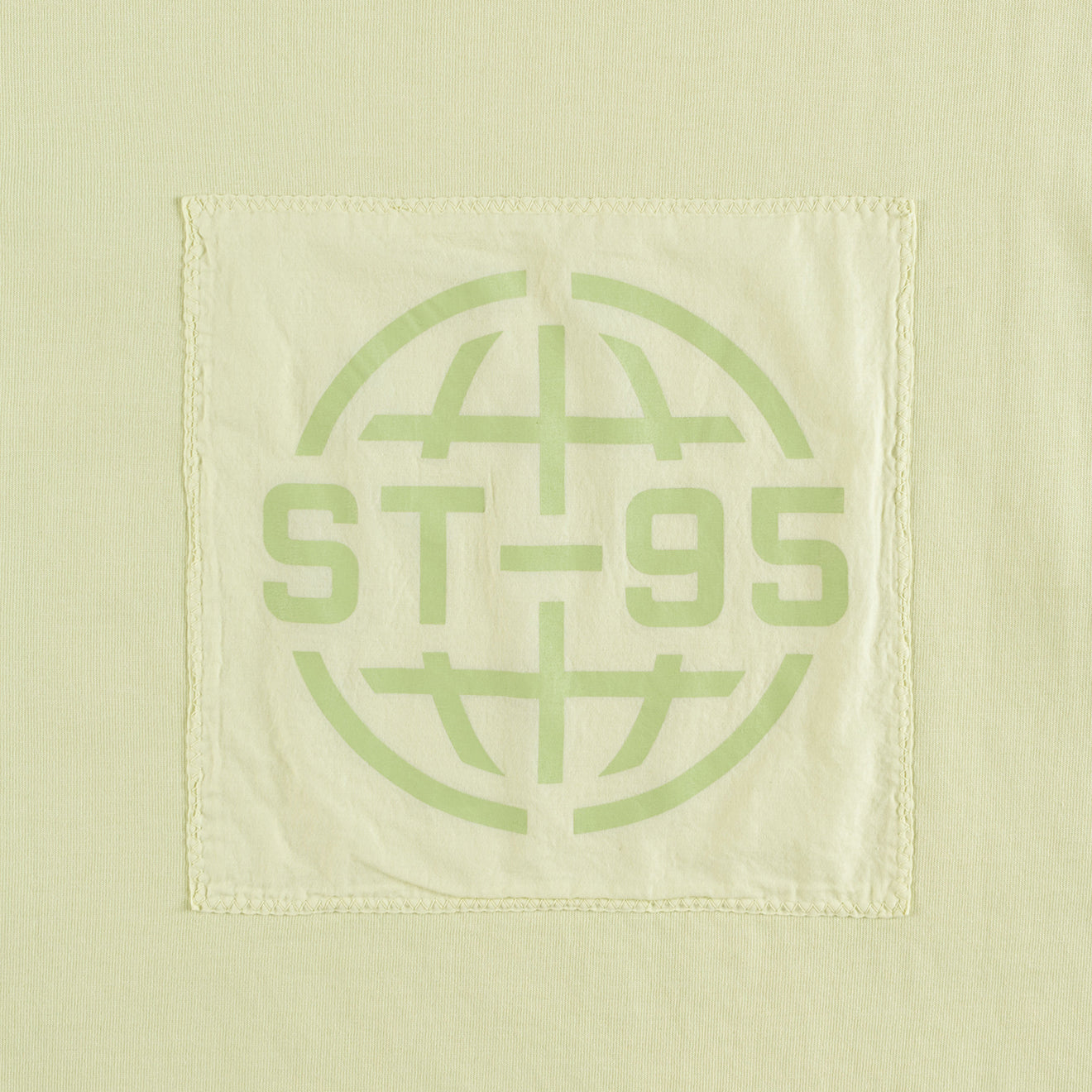 ST95 Urano Patch Oversized SS T-shirt Pale Green - Parasol Store
