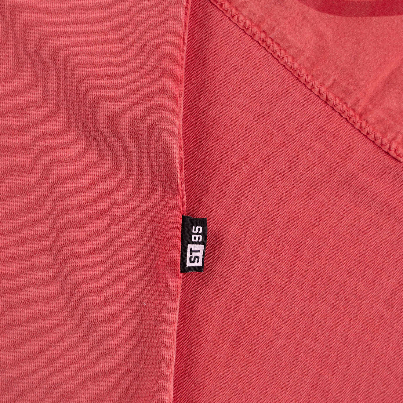 ST95 Urano Patch Oversized SS T-shirt Washed Red - Parasol Store