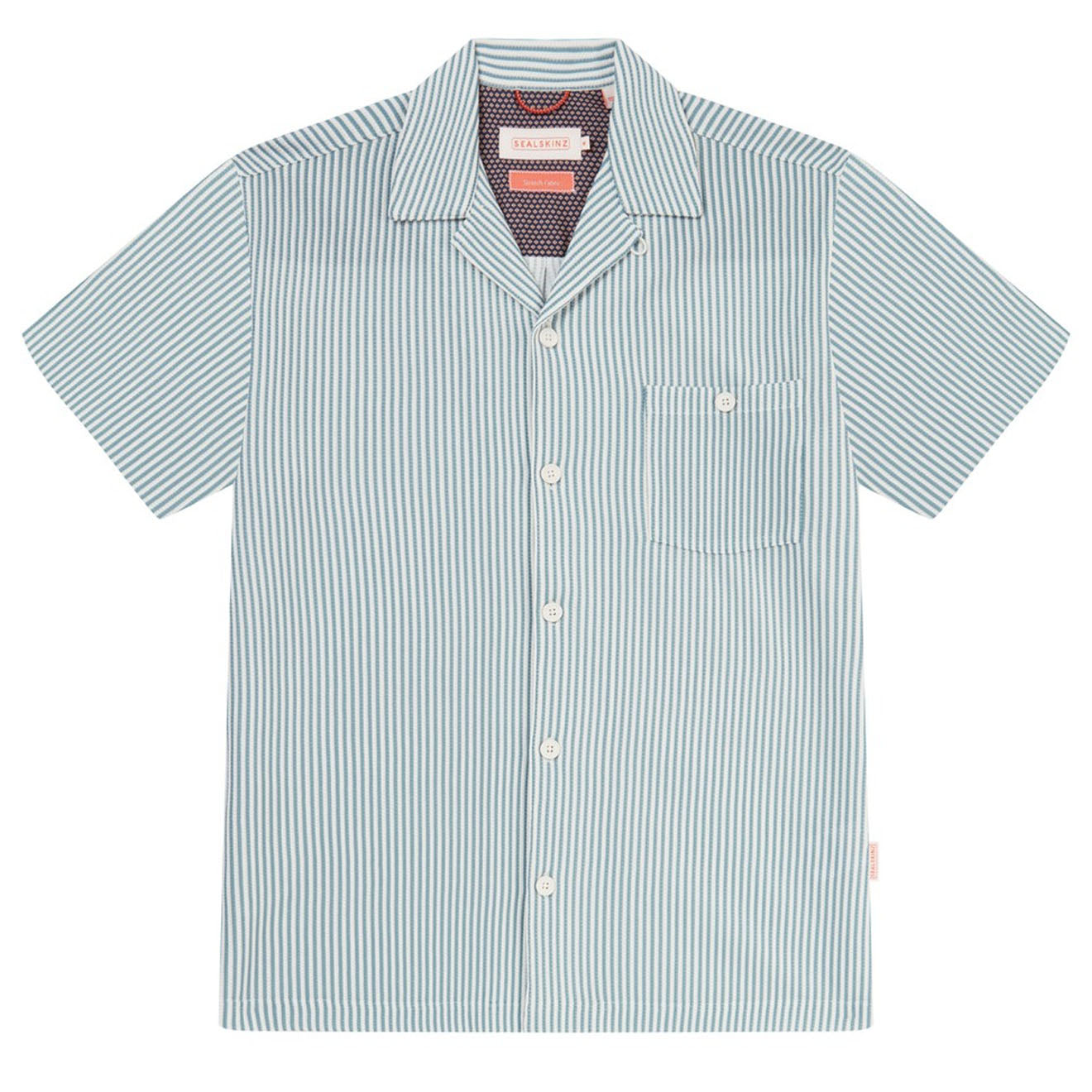 Sealskinz Weeting SS Jacquard Shirt Blue - Parasol Store