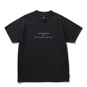 Snow Peak Back Printed Logo T-Shirt Black - Parasol Store