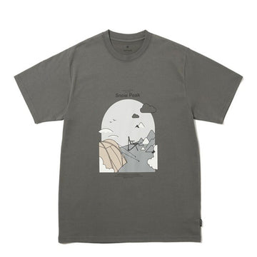 Snow Peak Camping Graphic T-Shirt Grey - Parasol Store