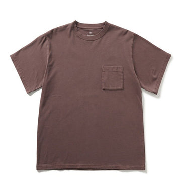 Snow Peak Garment Dyed T-Shirt Burgundy - Parasol Store