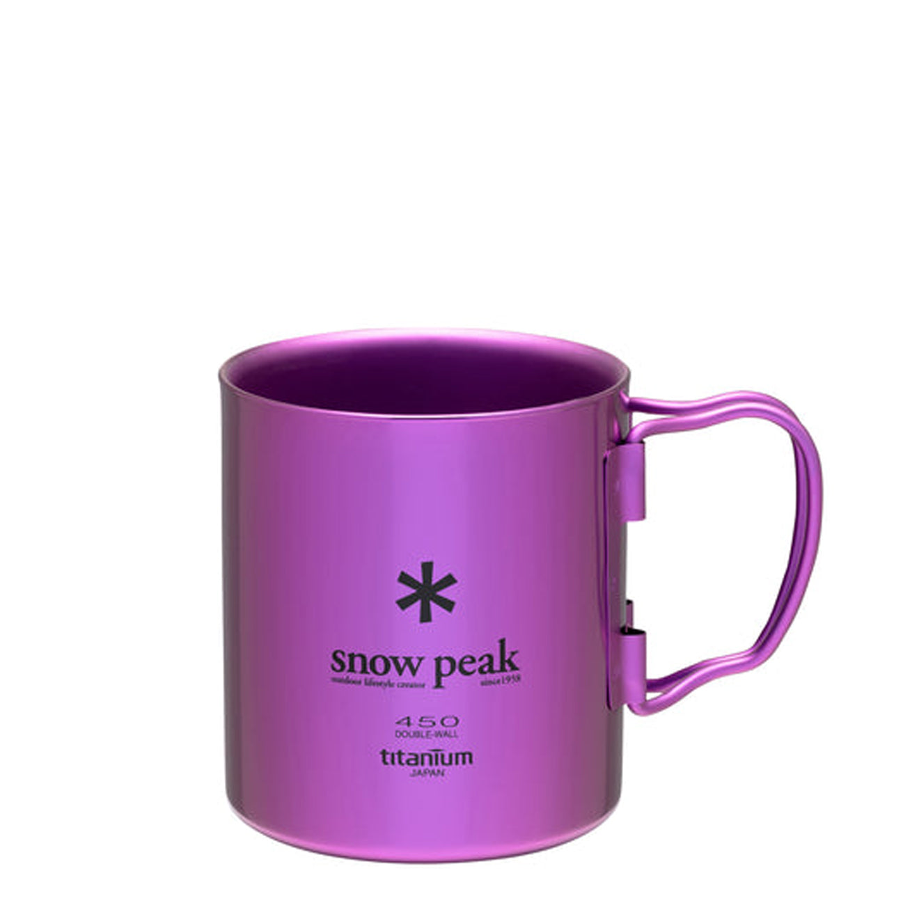 Snow Peak Titanium Double Wall Cup 450 Purple - Parasol Store