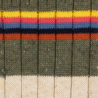 Paul Smith Sock Devon Brown Stripe / Cream - Parasol Store