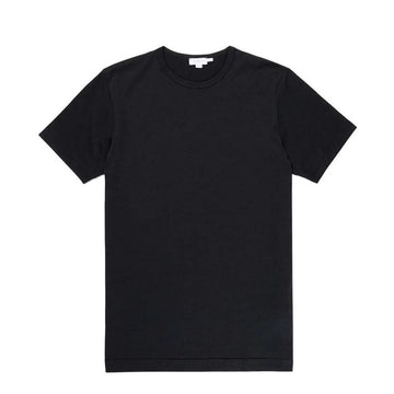 Sunspel Classic Crew T-Shirt Black - Parasol Store