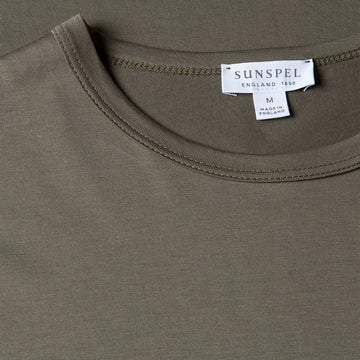 Sunspel Classic T-shirt Khaki - Parasol Store