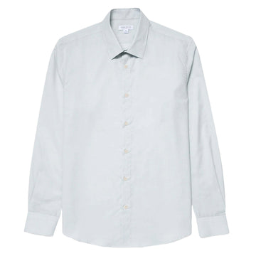Sunspel Cotton Cashmere Shirt Light Blue - Parasol Store