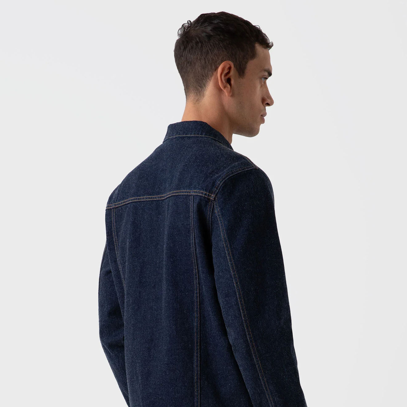 Sunspel Denim Jacket Denim Rinse Wash - Parasol Store