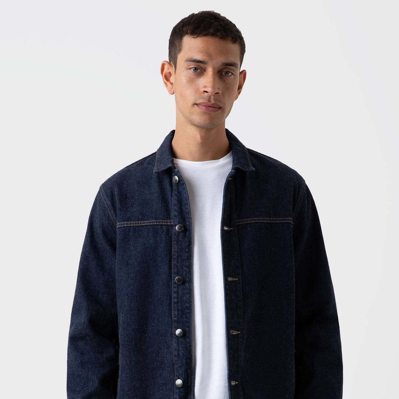Sunspel Denim Jacket Denim Rinse Wash - Parasol Store