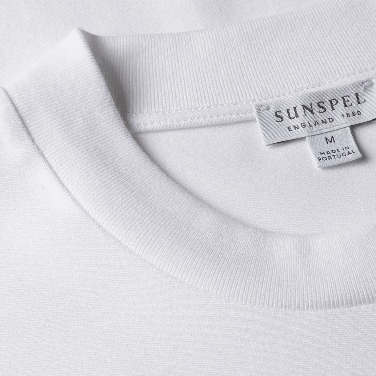 Sunspel Heavy Weight S/S Crew Tee White - Parasol Store