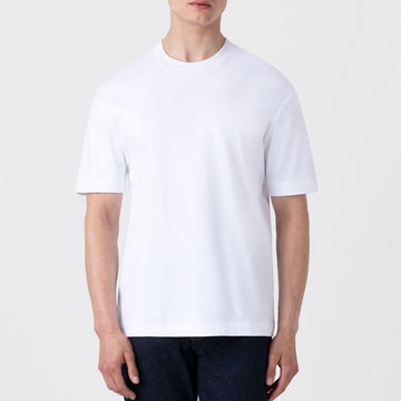 Sunspel Heavy Weight S/S Crew Tee White - Parasol Store