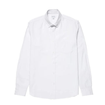 Sunspel L/S Oxford Shirt White - Parasol Store