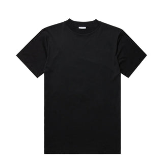 Sunspel Mock Neck T-Shirt Black - Parasol Store