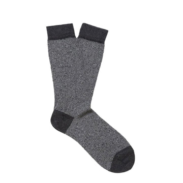 Sunspel Organic Cotton Socks Grey Marl Twist - Parasol Store