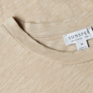 Sunspel Pima S/S Crew Neck Tee Ash Grey - Parasol Store