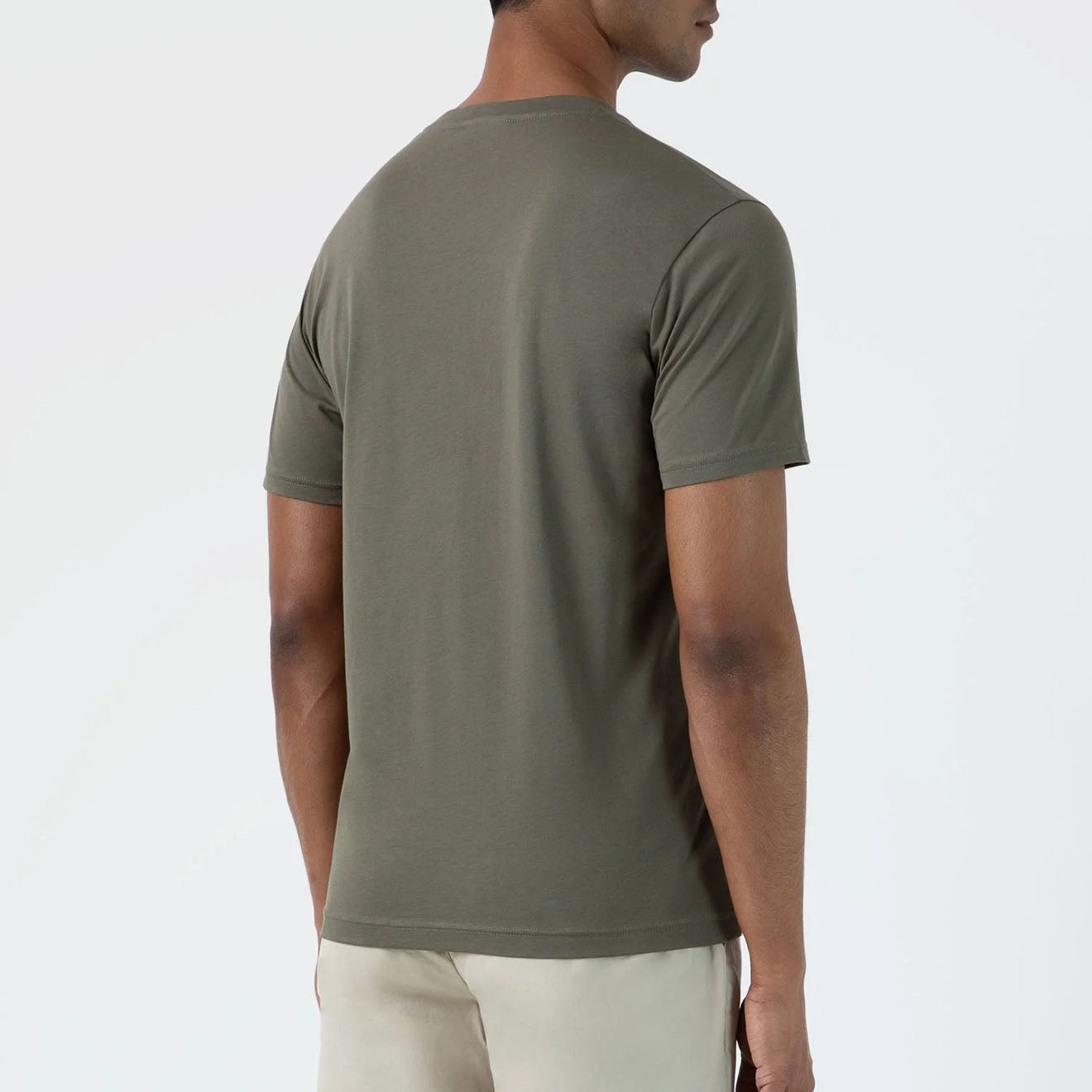 Sunspel Riviera S/S Crew Neck Tee Khaki - Parasol Store