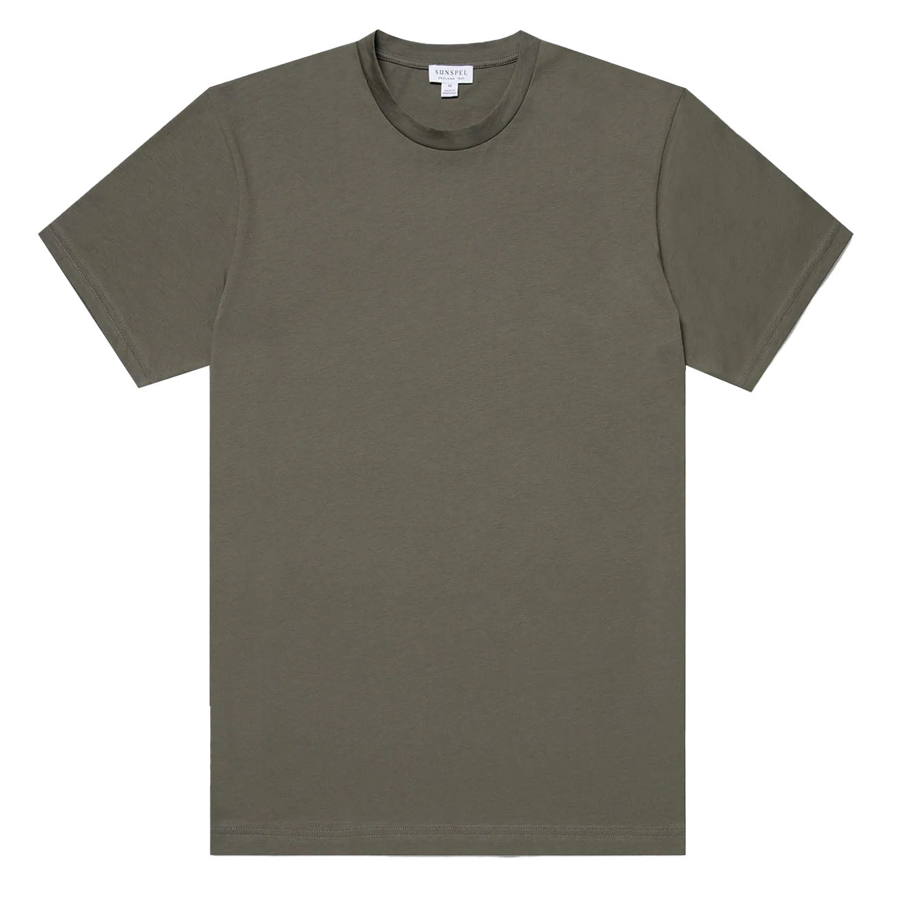 Sunspel Riviera S/S Crew Neck Tee Khaki - Parasol Store