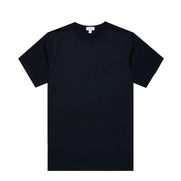 Sunspel S/S Crew Neck Tee Midnight Navy - Parasol Store