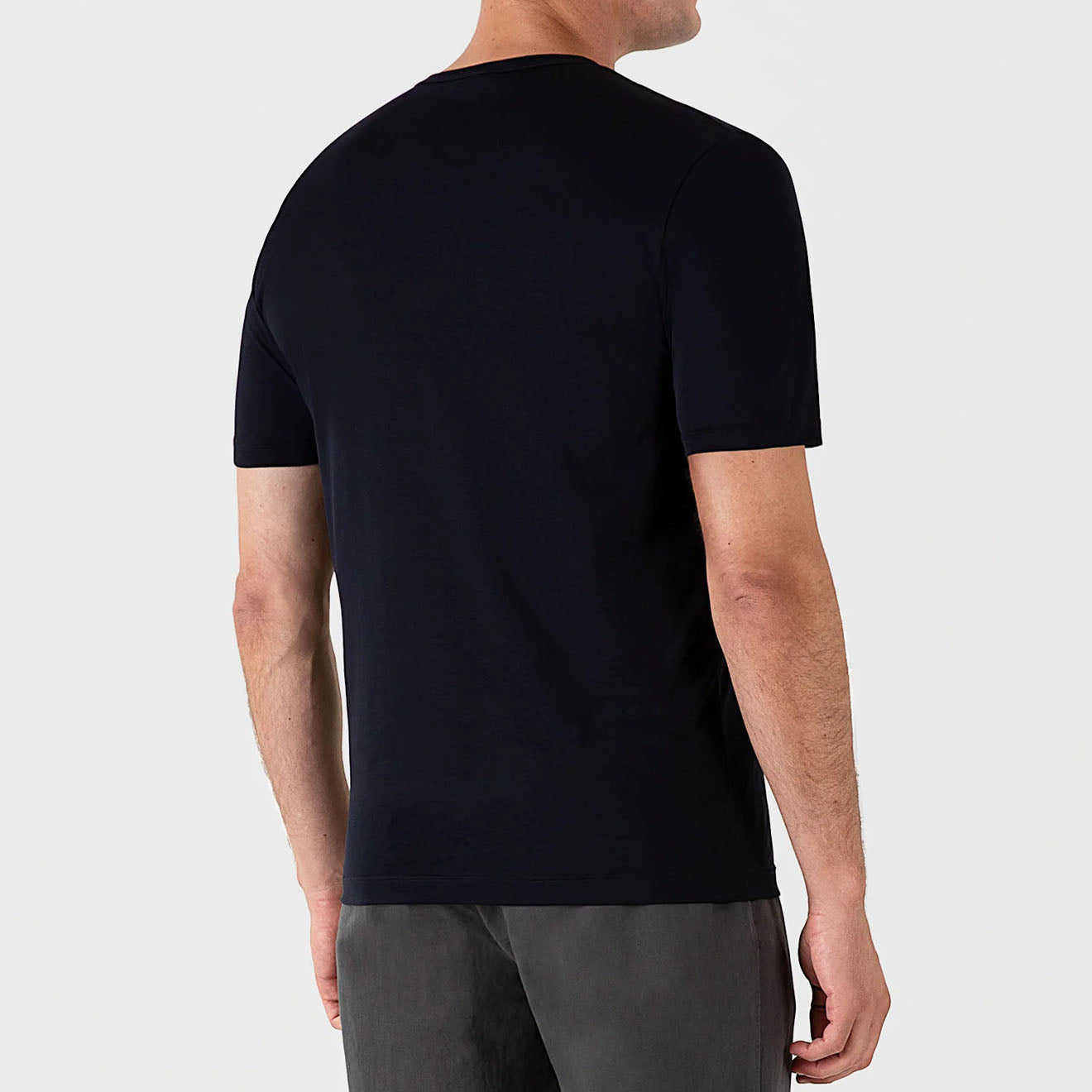 Sunspel S/S Crew Neck Tee Midnight Navy - Parasol Store