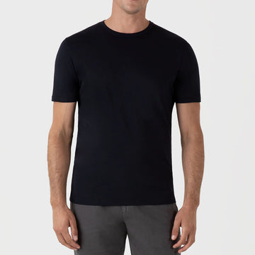 Sunspel S/S Crew Neck Tee Midnight Navy - Parasol Store