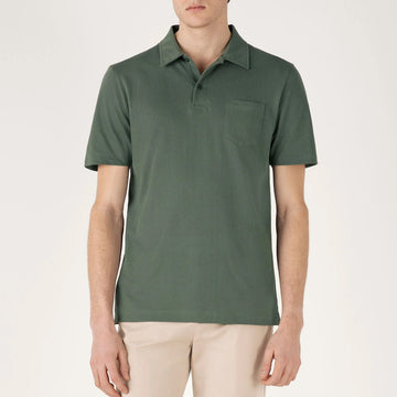 Sunspel S/S Riviera Polo Dark Green - Parasol Store