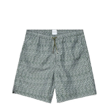 Sunspel Swim Shorts Green Painted Spot Print - Parasol Store