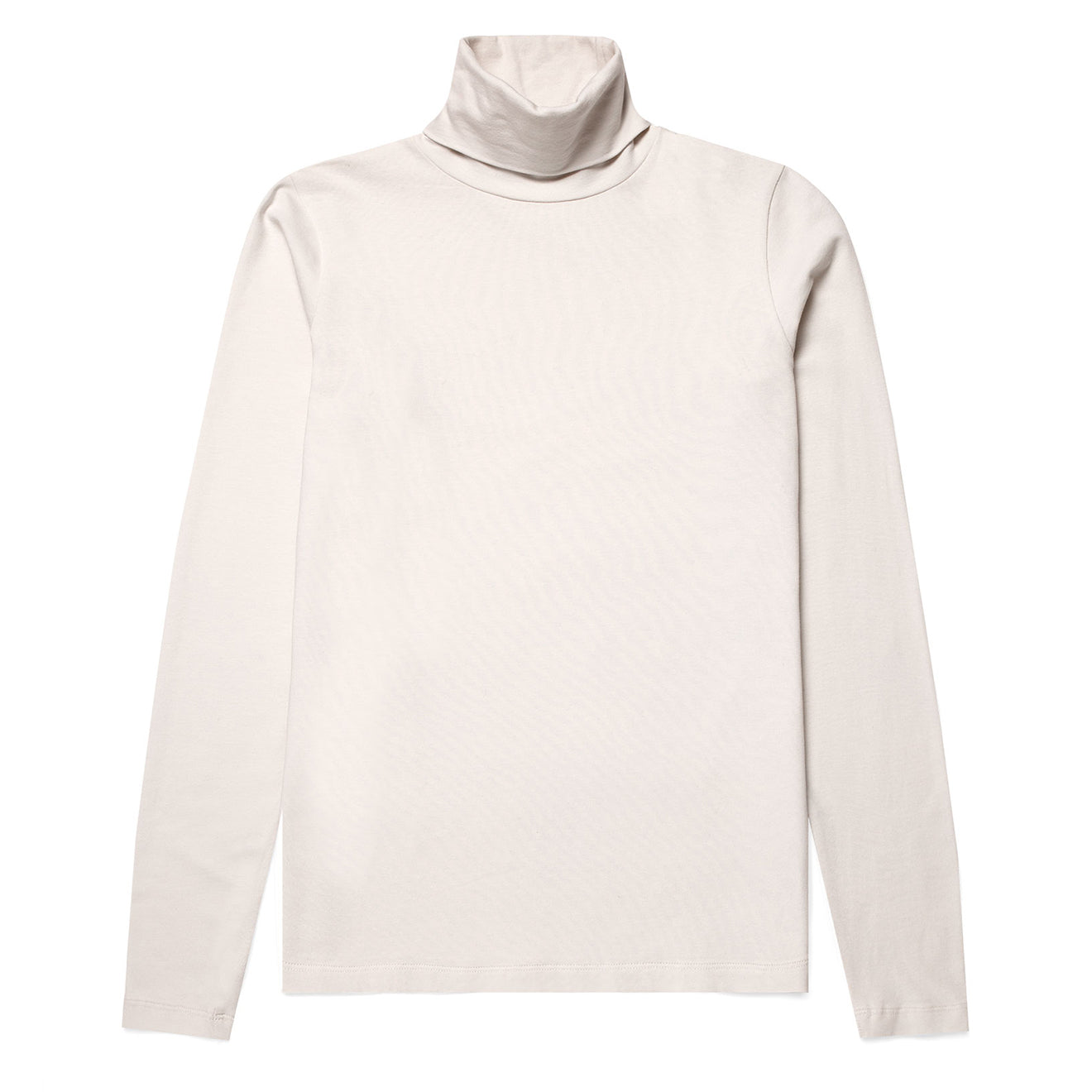Sunspel Womens L/S Roll Neck Top Ecru - Parasol Store