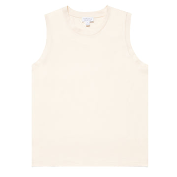 Sunspel Womens Tank T-Shirt Undyed Sunspel