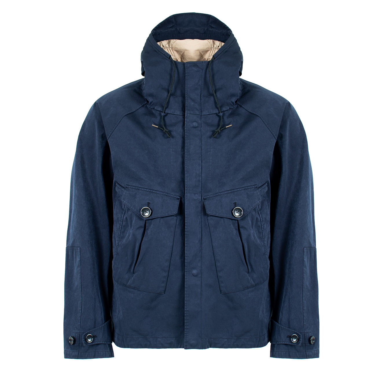 Ten C Hooded 2 Pocket Tempest Jacket Navy | Parasol Store