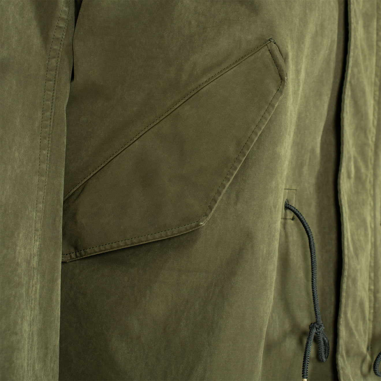 Ten C Hooded Parka Jacket Green - Parasol Store
