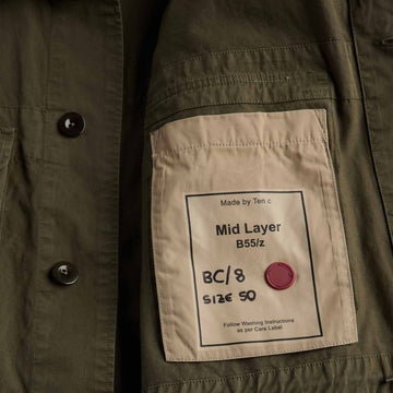 Ten C Mid Layer Green Lizard