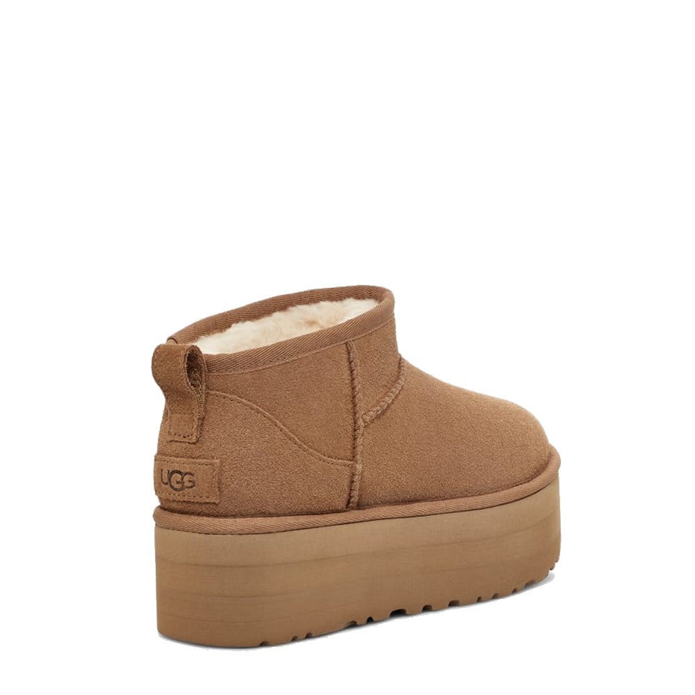UGG Womens Classic Ultra Mini Platform Boot Chestnut - Parasol Store
