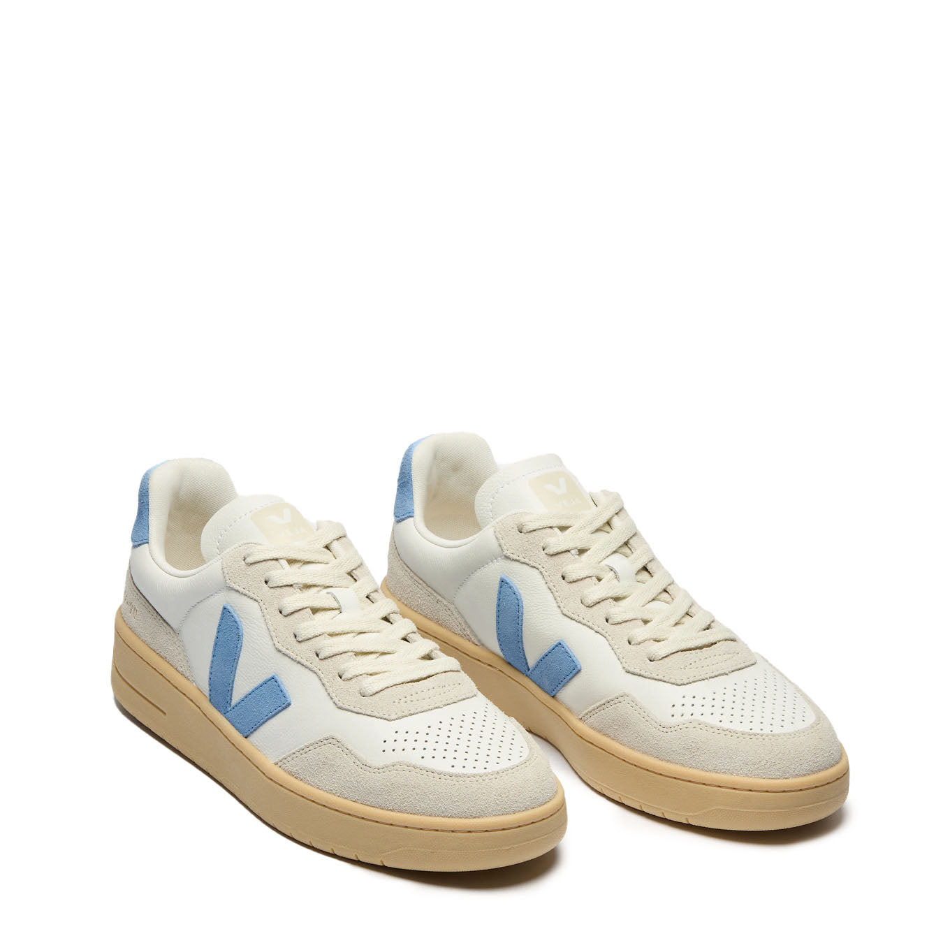 Veja Womens V-90 Extra-White / Aqua / Natural - Parasol Store