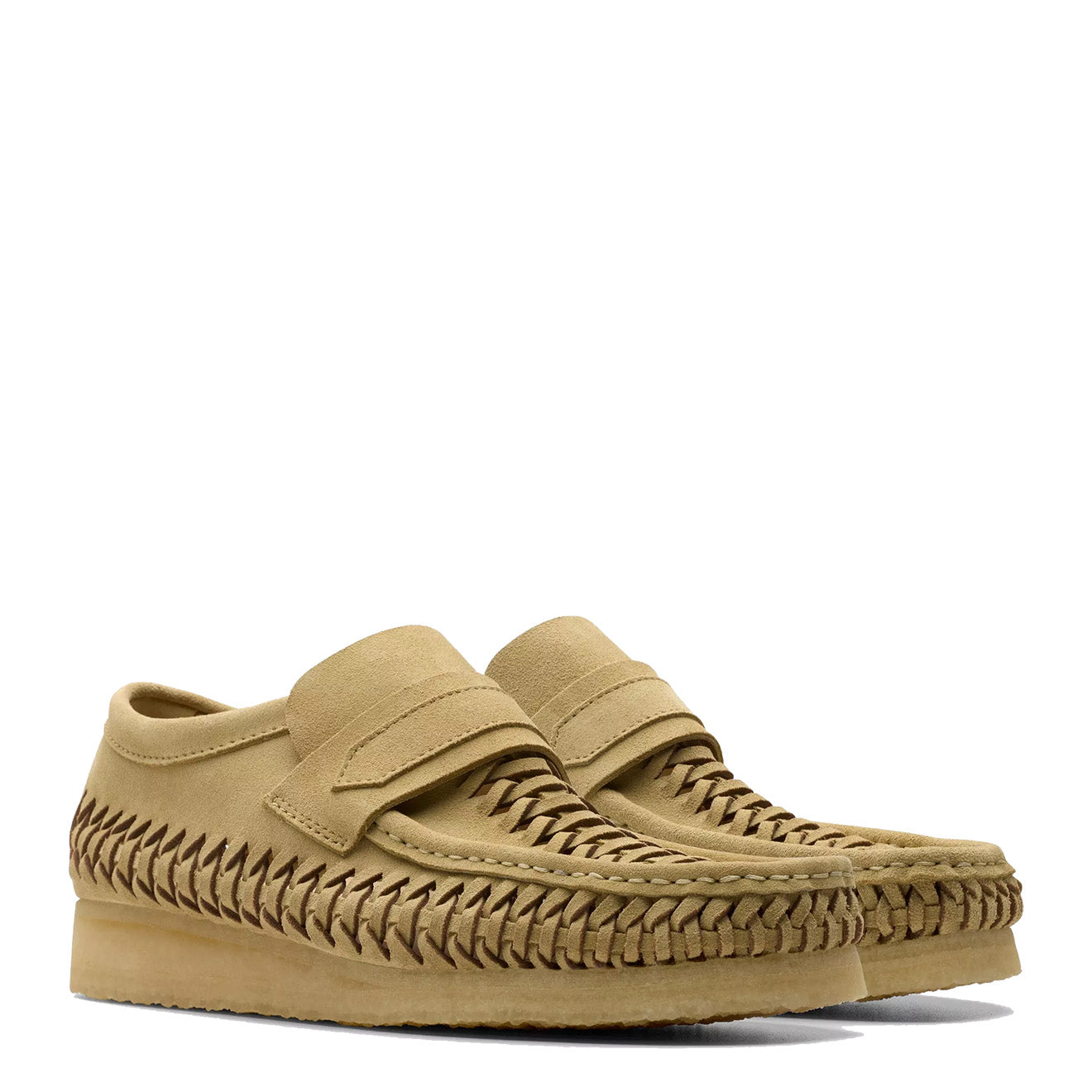 Clarks Originals WB Loafer Weave Maple Suede - Parasol Store