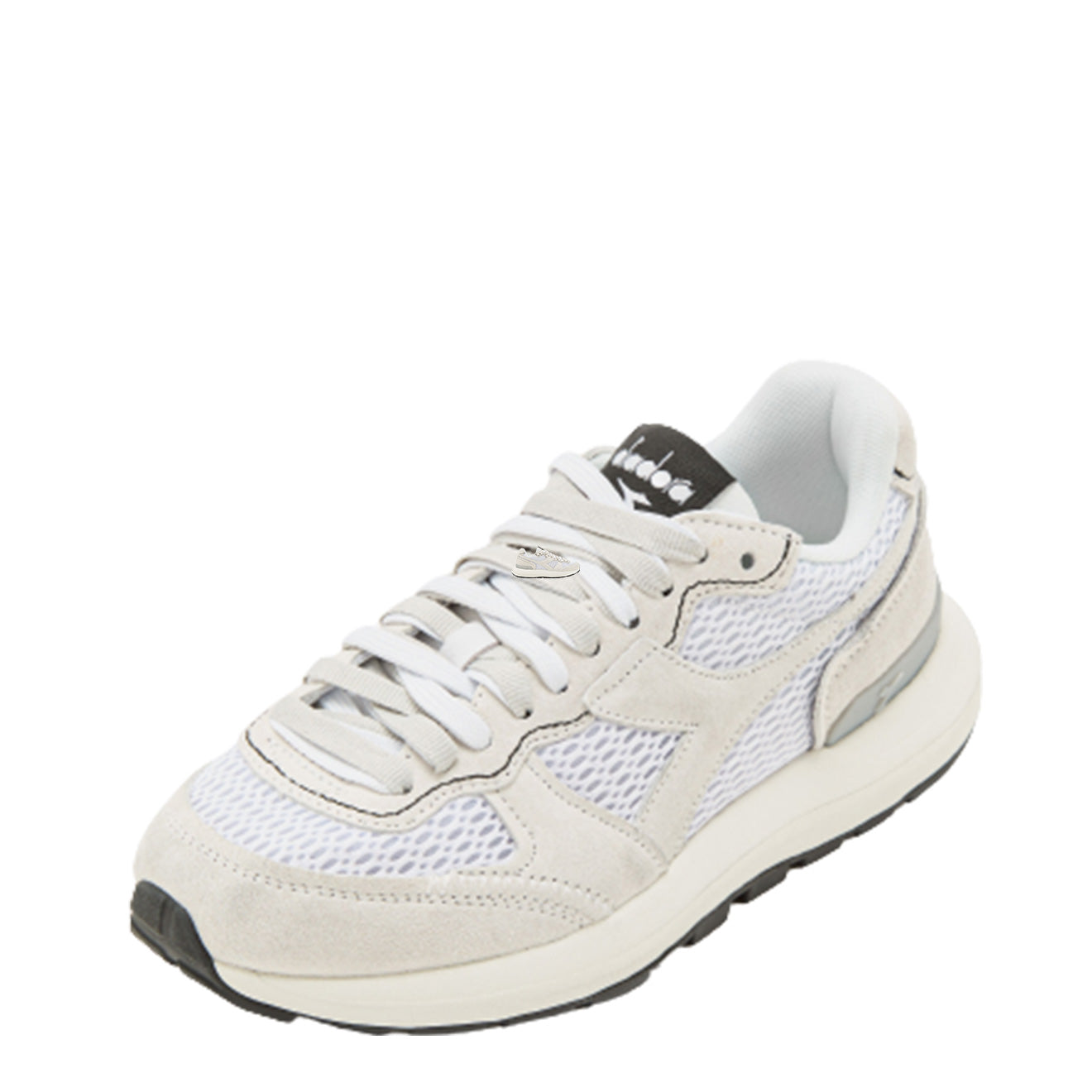 Diadora Women Kmaro 42 Suede Mesh Wax Trainers White / White / White Diadora