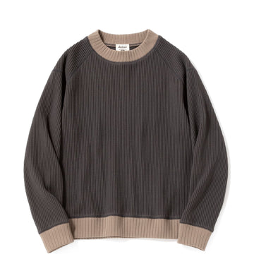 Jackman Waffle Mid-Neck Ink Black / Sepia - Parasol Store