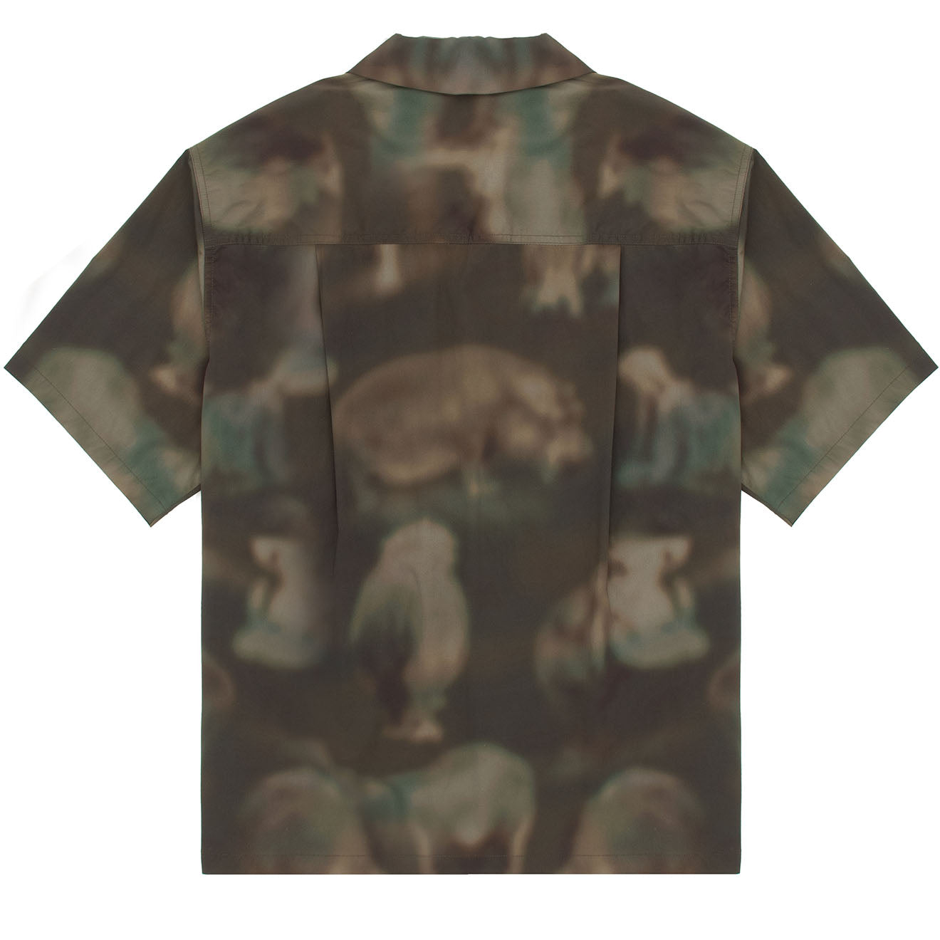Wild Things S/S Camp Shirt Nature Mosaic Olive - Parasol Store