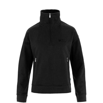 Fjallraven Womens Vardag Half Zip Sweater Black - Parasol Store