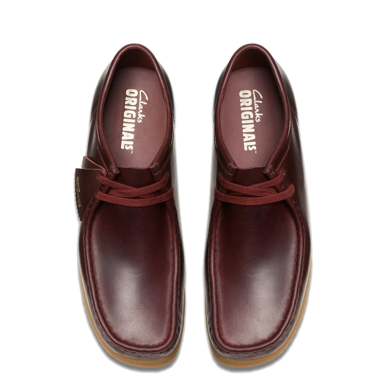 Clarks Originals Wallabee Deep Red Leather - Parasol Store