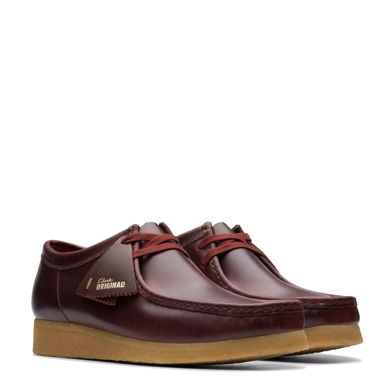 Clarks Originals Wallabee Deep Red Leather - Parasol Store