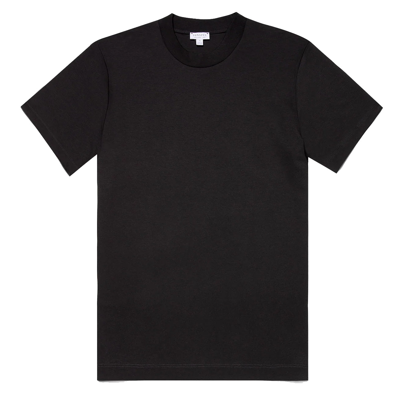 Sunspel Relaxed Fit Heavyweight T‑Shirt Black - Parasol Store