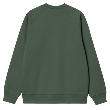 Carhartt WIP Chase Sweat Sycamore Tree / Gold - Parasol Store