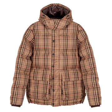 Hikerdelic Calland Plaid Puffer Jacket Brown Plaid Hikerdelic