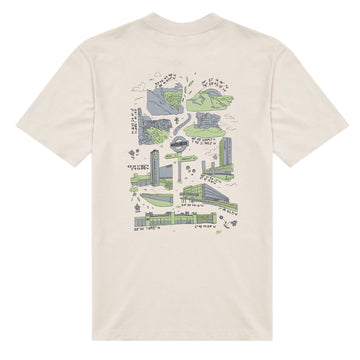 Hikerdelic Peak & Precinct SS T-Shirt Oatmilk Hikerdelic