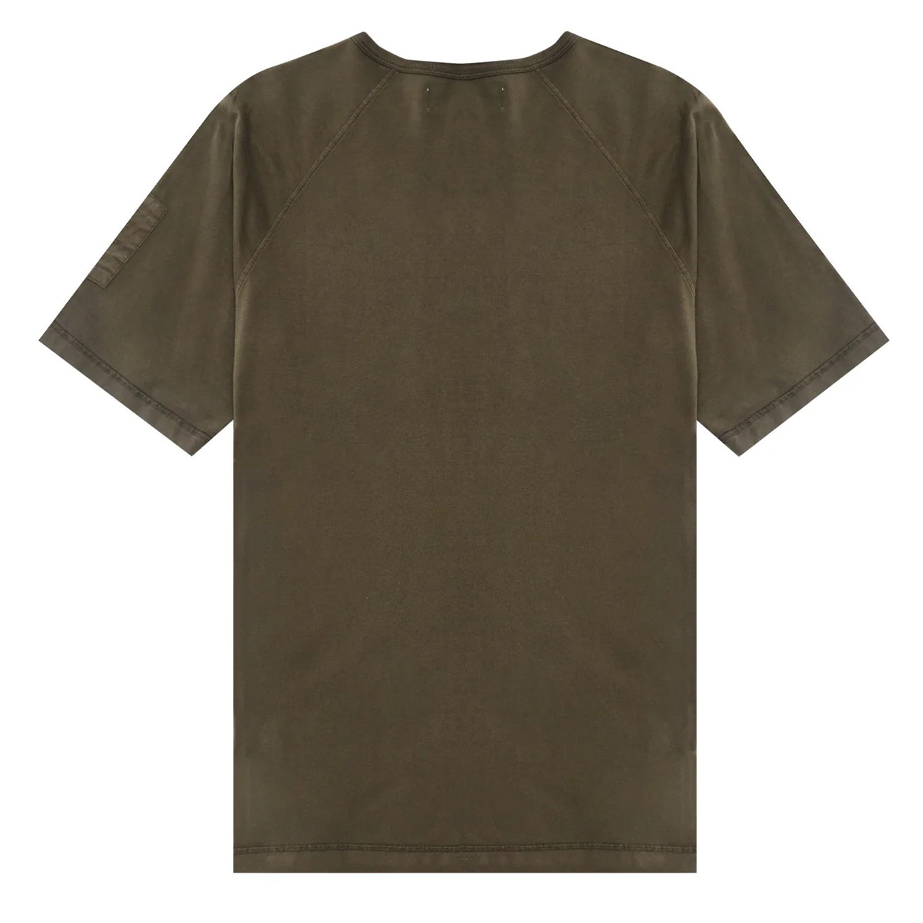 Left Hand Contrast Panel Tee Olive Left Hand
