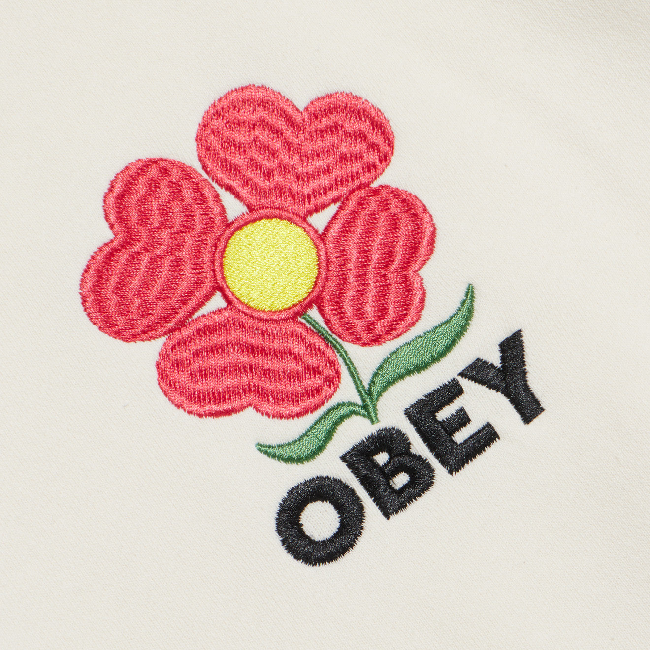 Obey Womens Amelia Crew Unbleached Obey