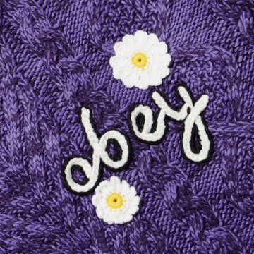 Obey Womens Flora Sweater Passion Flower Obey