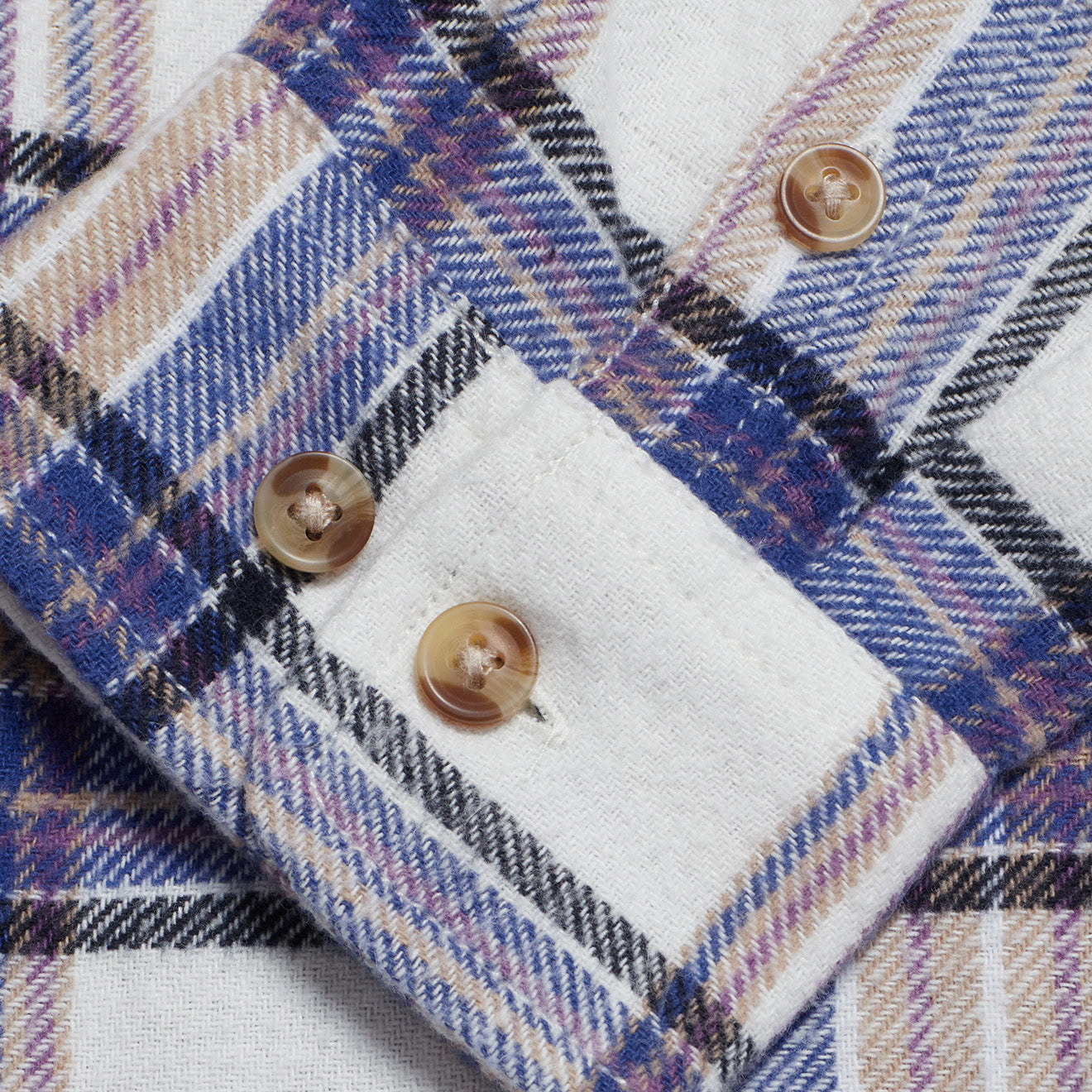 Obey Womens Max Flannel Shirt Unbleached Multi Obey